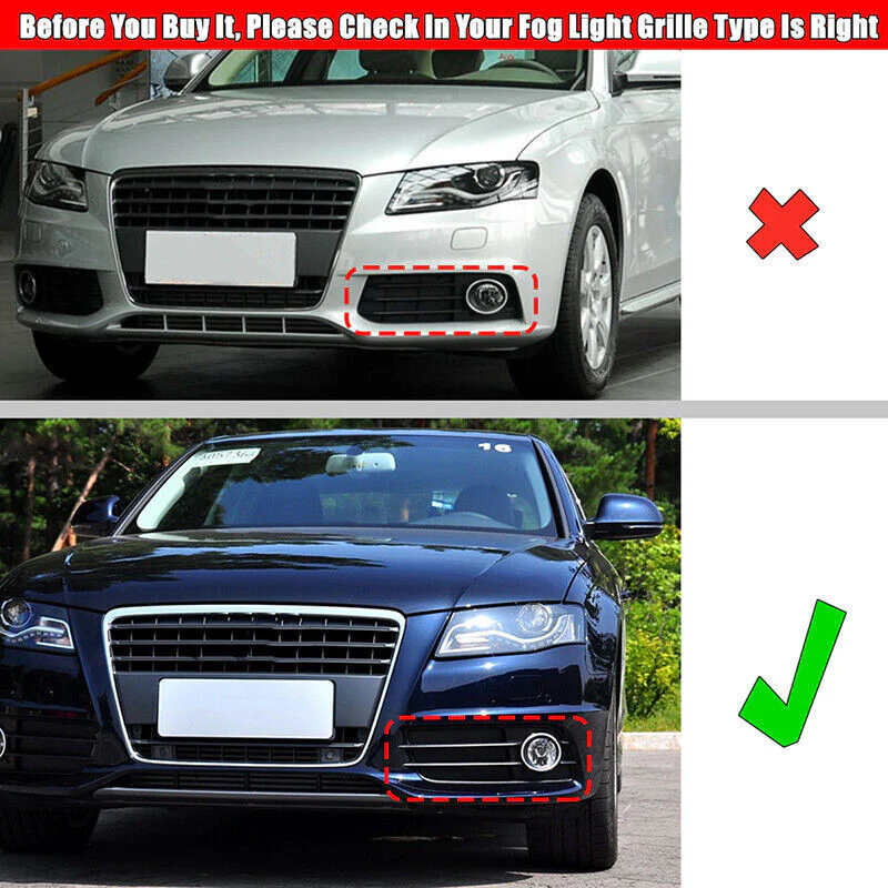 2008-2012 Audi A4 / S4 S-line Fog Grille Covers - Image 6