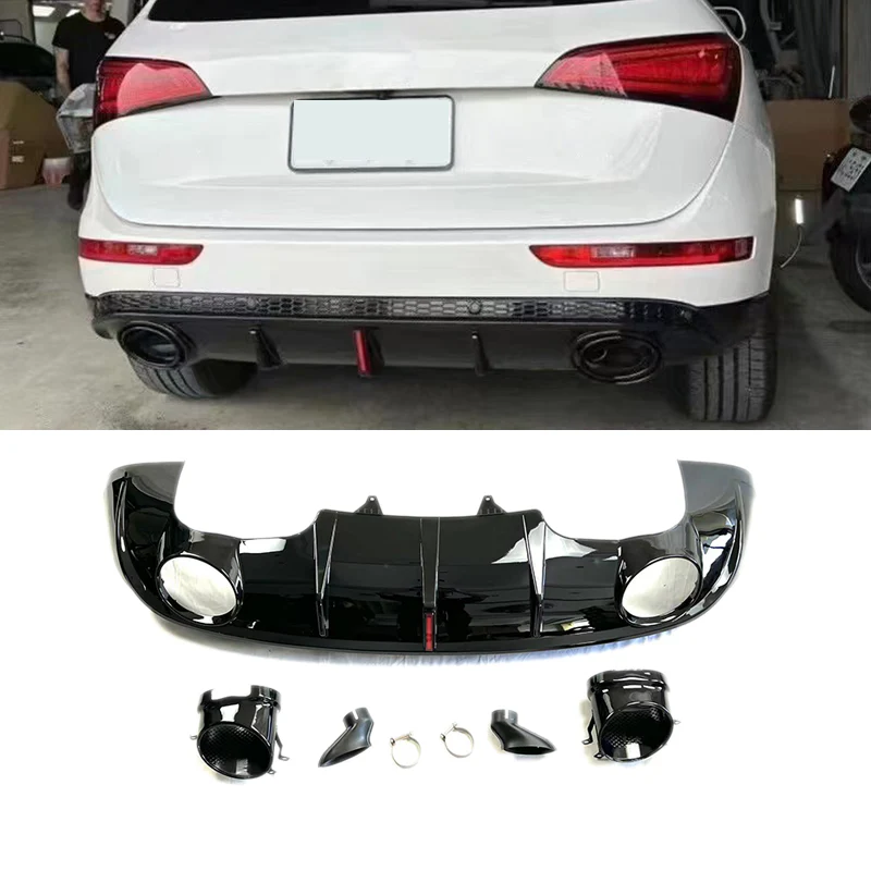 2009-2017 Audi Q5 — RSQ5 Style Rear Diffuser with Exhaust Tips - Image 3