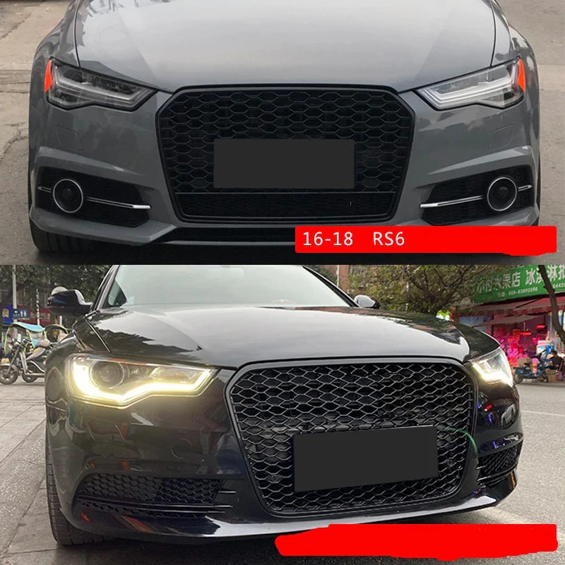 2012-2015 Audi A6 / S6 S-line Fog Grille Covers - Image 4