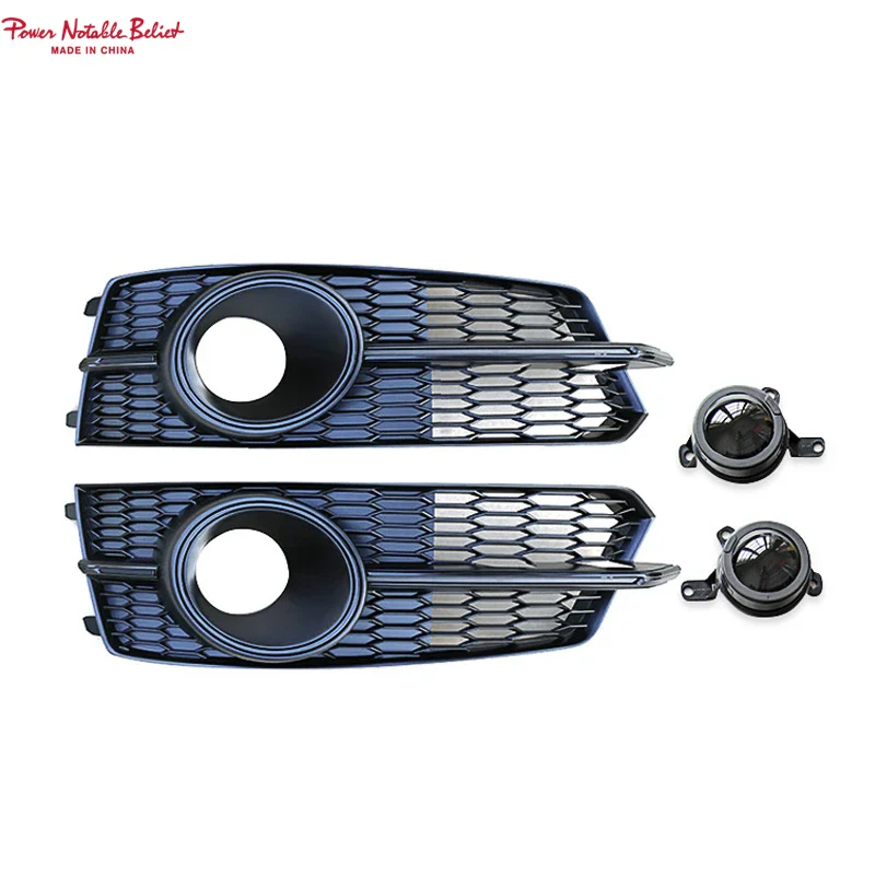 2016-2018 Audi A6 / S6 S-line Fog Grille Covers with ACC - Image 4