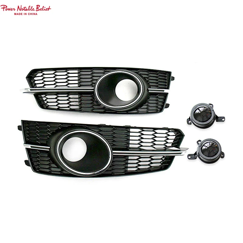 2016-2018 Audi A6 / S6 S-line Fog Grille Covers with ACC - Image 5