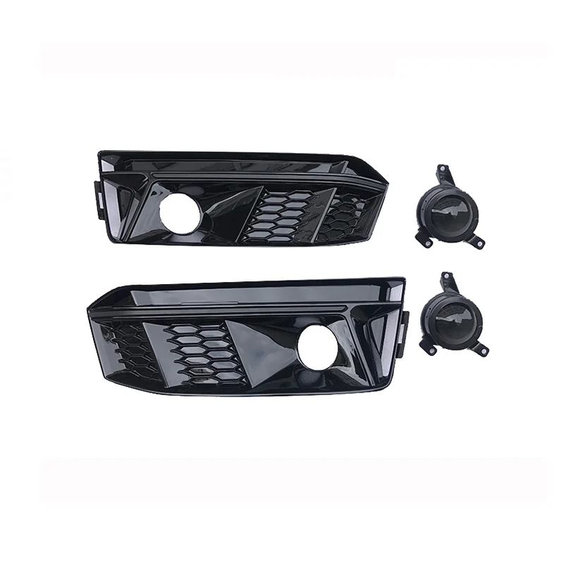 2017-2019 Audi A4 / S4 S-line Fog Grille Covers - Image 4