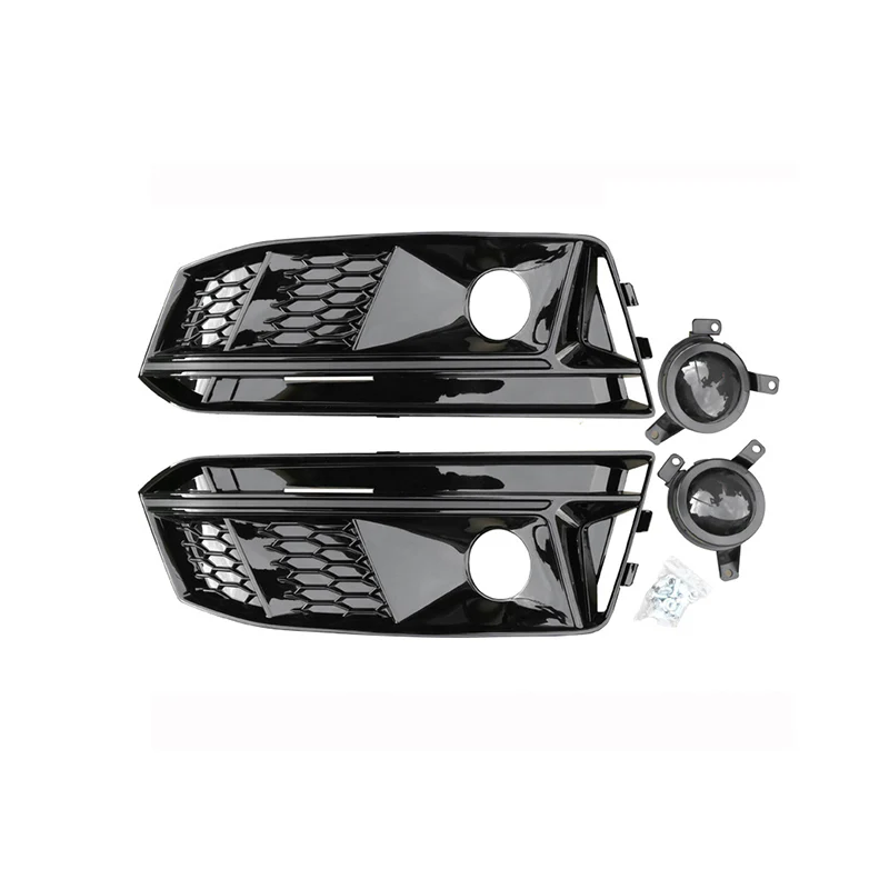 2017-2019 Audi A4 / S4 S-line Fog Grille Covers - Image 7