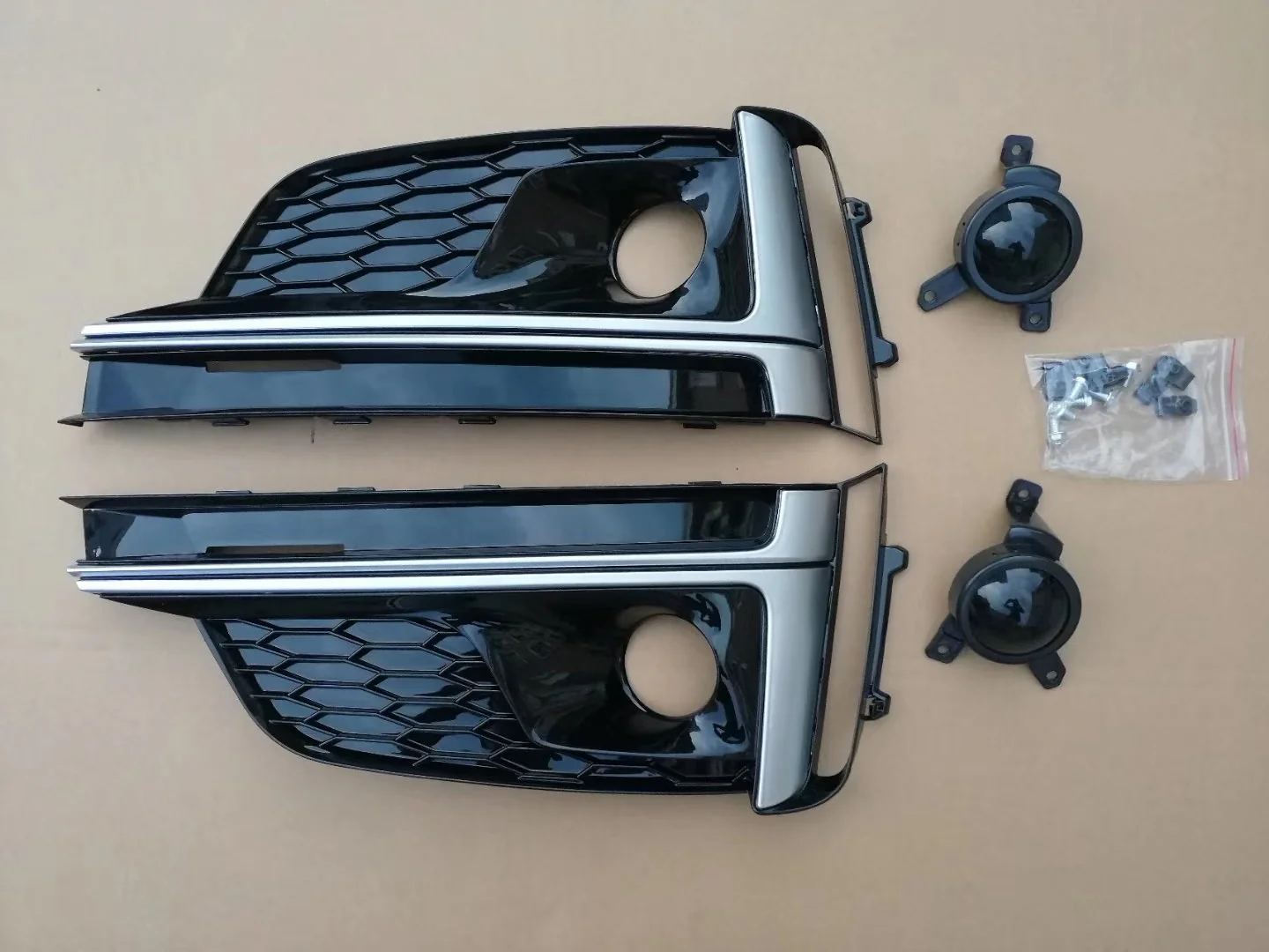 2017-2019 Audi A5 / S5 S-line Fog Grille Covers with ACC