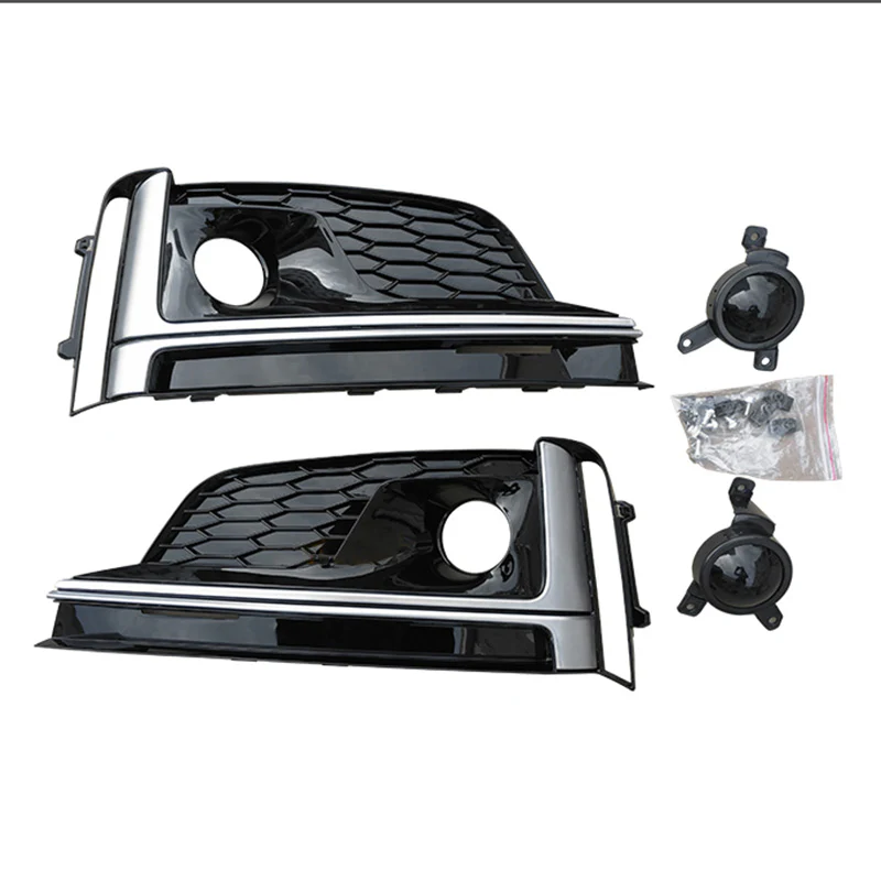 2017-2019 Audi A5 / S5 S-line Fog Grille Covers with ACC - Image 10