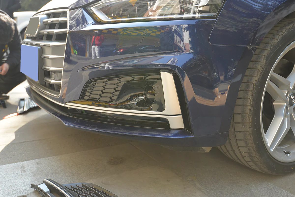 2017-2019 Audi A5 / S5 S-line Fog Grille Covers with ACC - Image 2