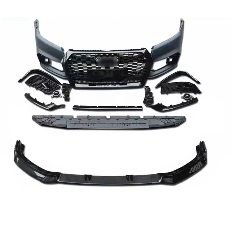 2019-2021 Audi Q5/SQ5 RSQ5 Style Front Bumper with Lip Conversion - Image 3