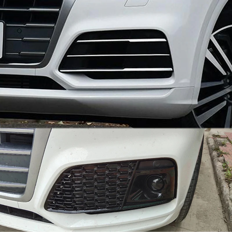 2019-2021 Audi Q5 / SQ5 S-line Fog Grille Covers with ACC - Image 4