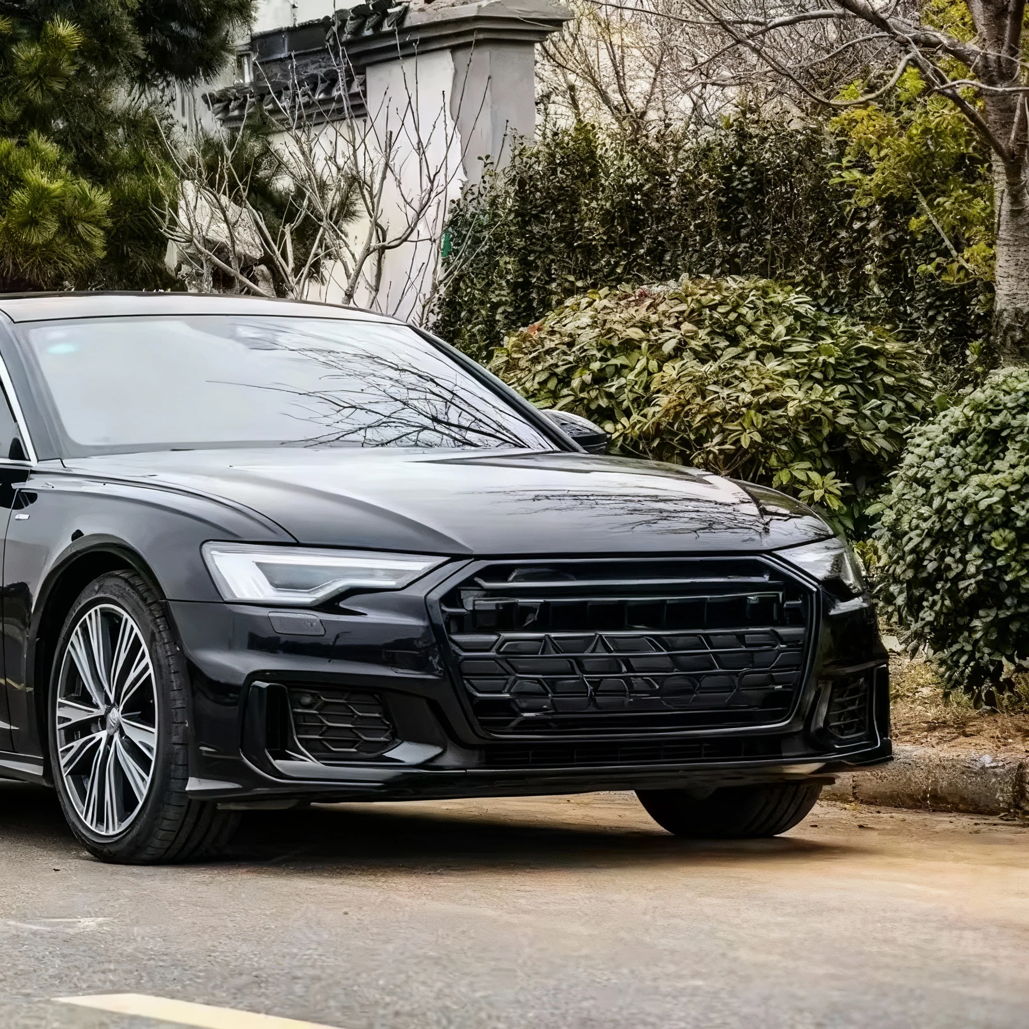 2019-2025 Audi A6 / S6 S-line Fog Grille Covers - Image 5