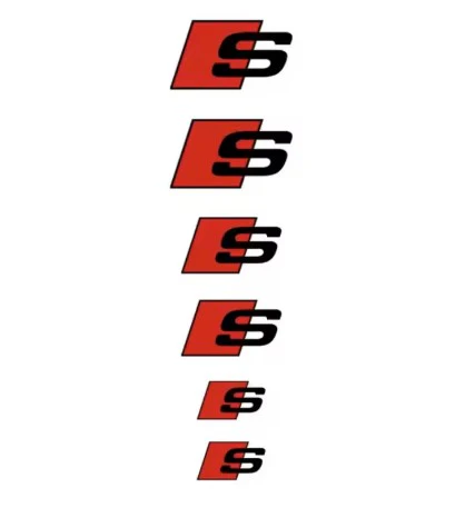 6pcs Heat-Resistant Caliper Decals for Audi Sport and S Line Vinyl Stickers - Image 3
