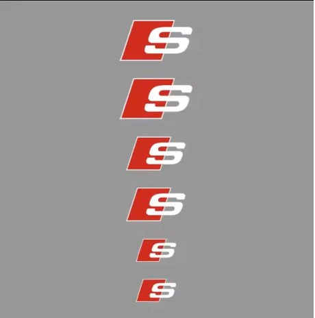 6pcs Heat-Resistant Caliper Decals for Audi Sport and S Line Vinyl Stickers - Image 4