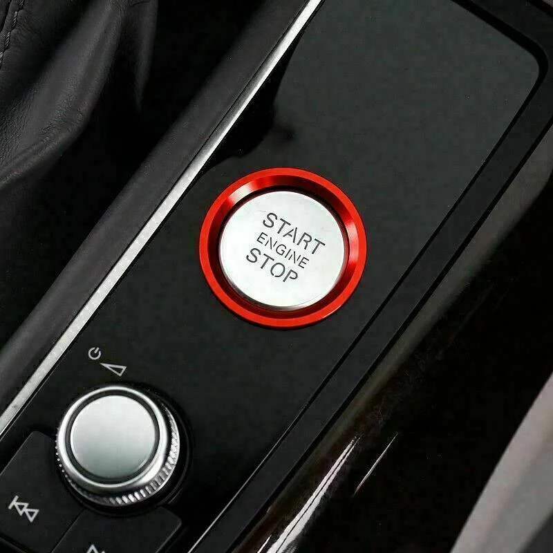 Aluminum Keyless Engine Push Start Button Trim For Audi models - Image 7