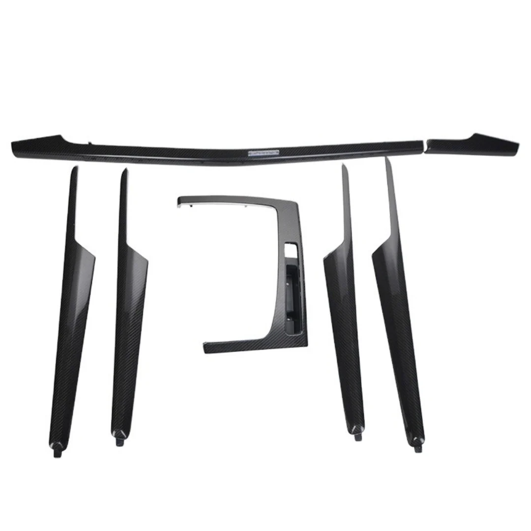 7pc Carbon Fiber Interior Trim For Audi Q5 SQ5 B9 2017-2024 - Image 5