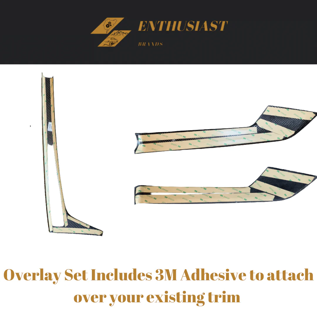 7pc Carbon Fiber Interior Trim Set For Audi A4 /S4 / A5/ S5 /RS5 Sportback B9 2017-2024 - Image 5