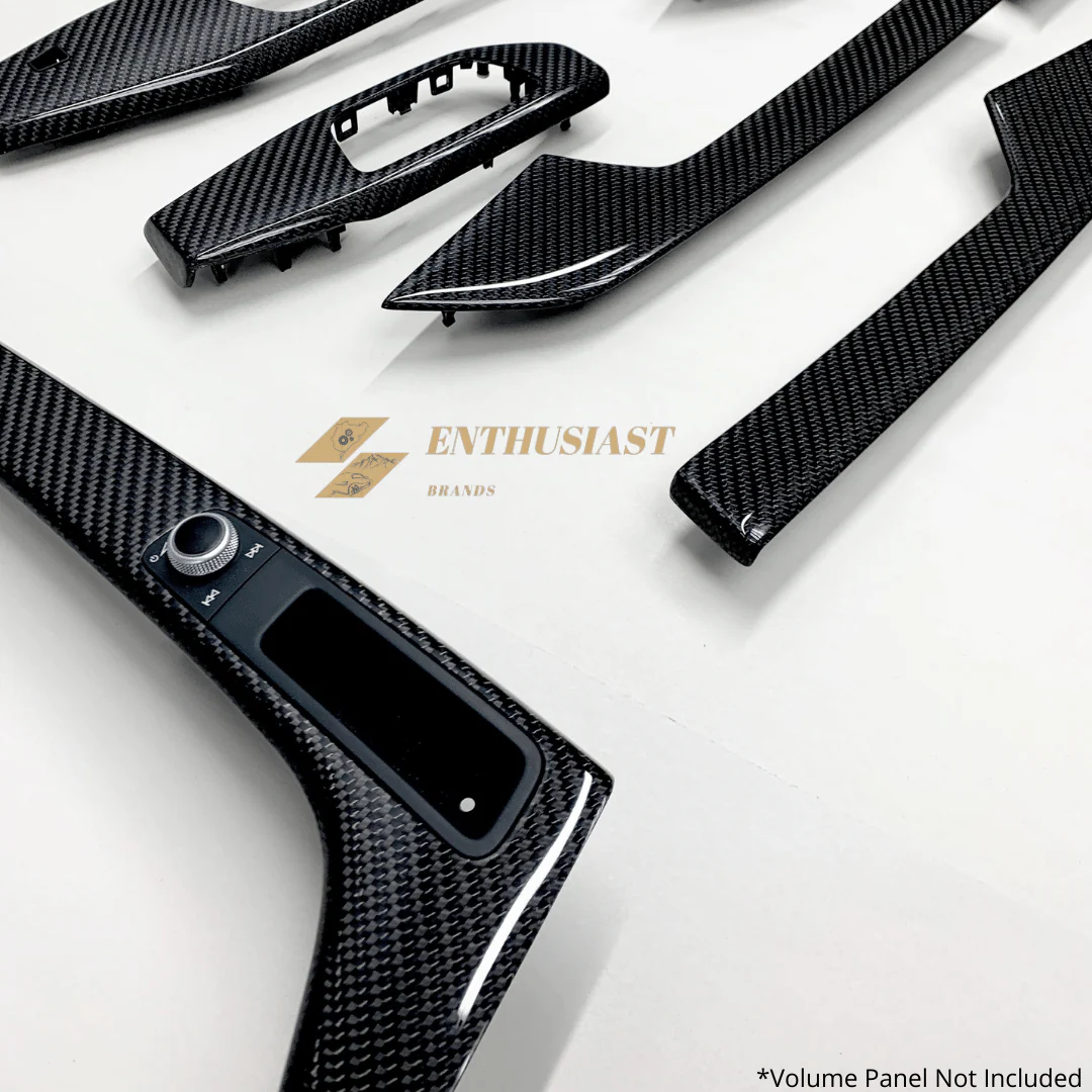 7pc Carbon Fiber Interior Trim Set For Audi A4 /S4 / A5/ S5 /RS5 Sportback B9 2017-2024 - Image 6