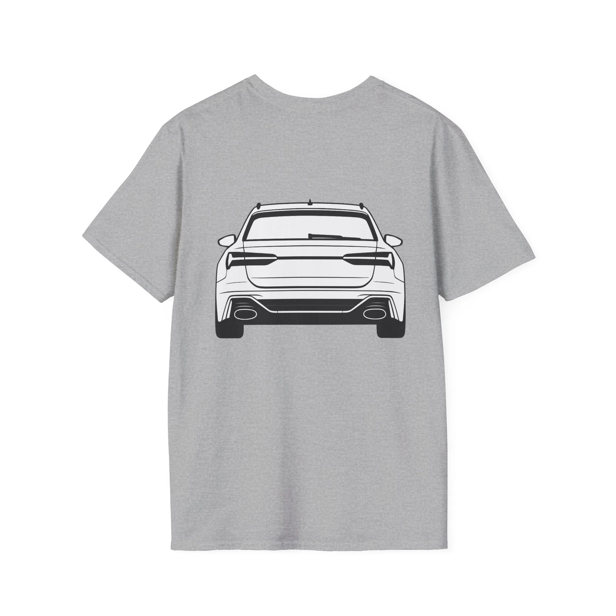RS6 Avant Silhouette T-Shirt – Front & Rear Minimalist Design for Audi Enthusiasts - Image 10