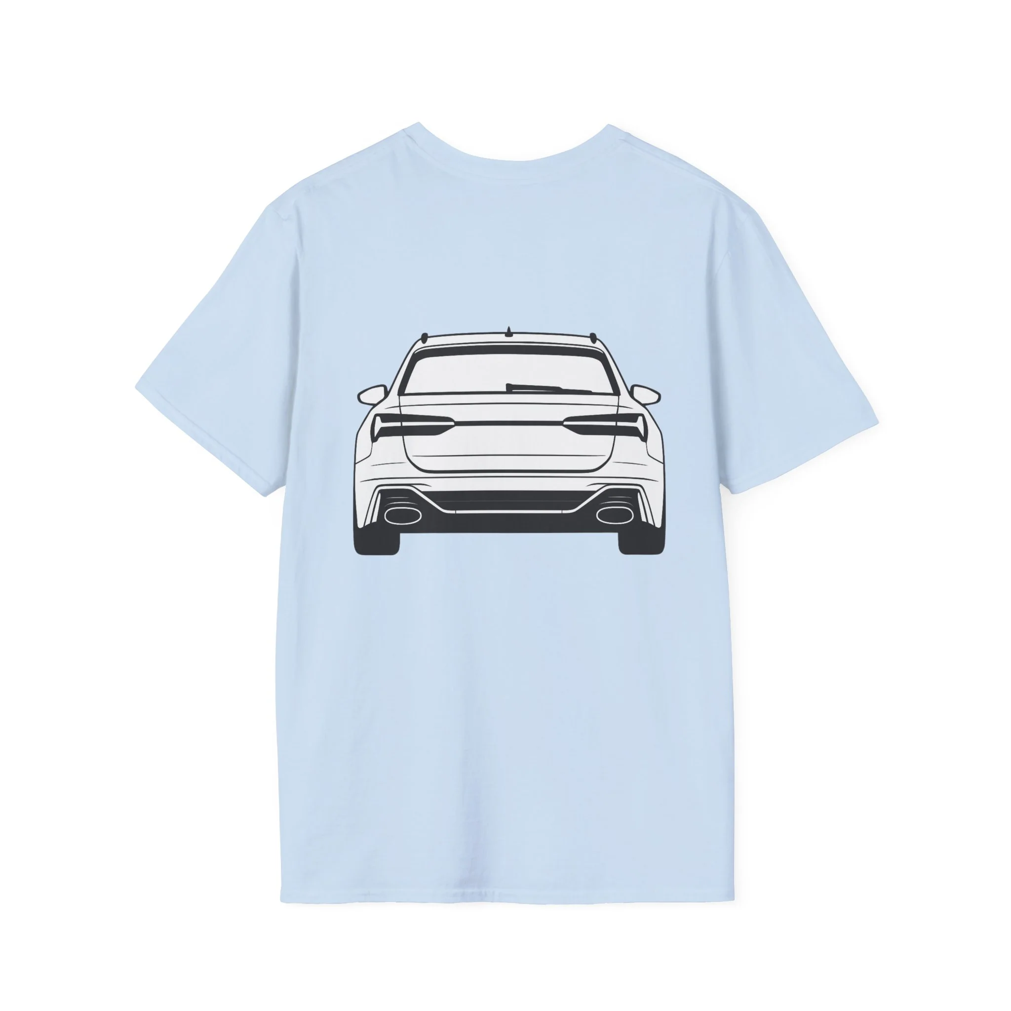 RS6 Avant Silhouette T-Shirt – Front & Rear Minimalist Design for Audi Enthusiasts - Image 16
