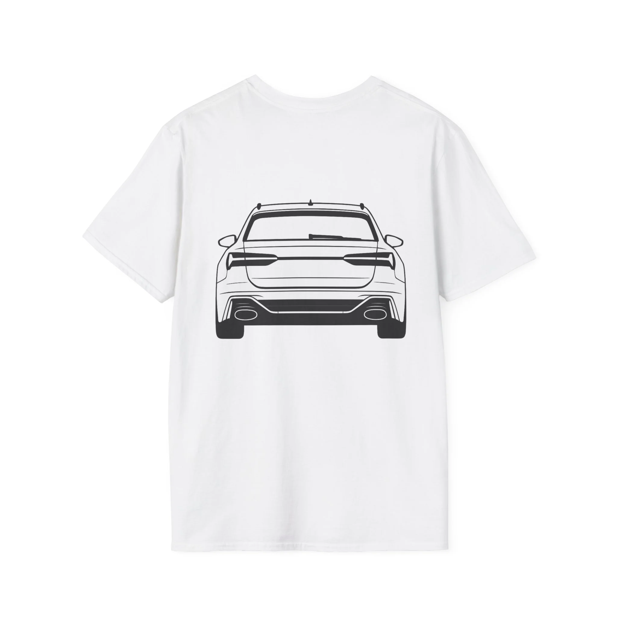 RS6 Avant Silhouette T-Shirt – Front & Rear Minimalist Design for Audi Enthusiasts - Image 5