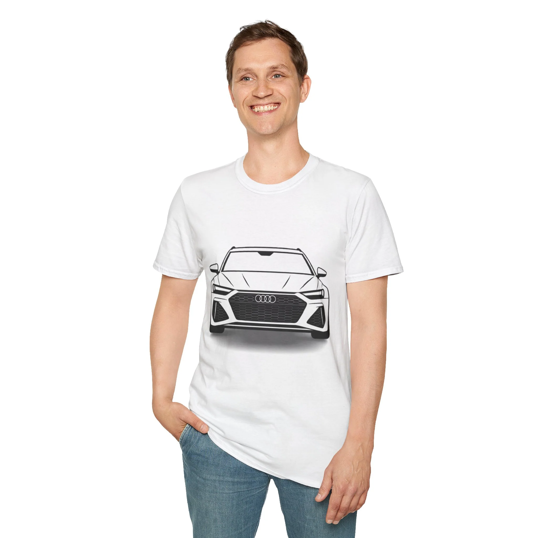 RS6 Avant Silhouette T-Shirt – Front & Rear Minimalist Design for Audi Enthusiasts - Image 8