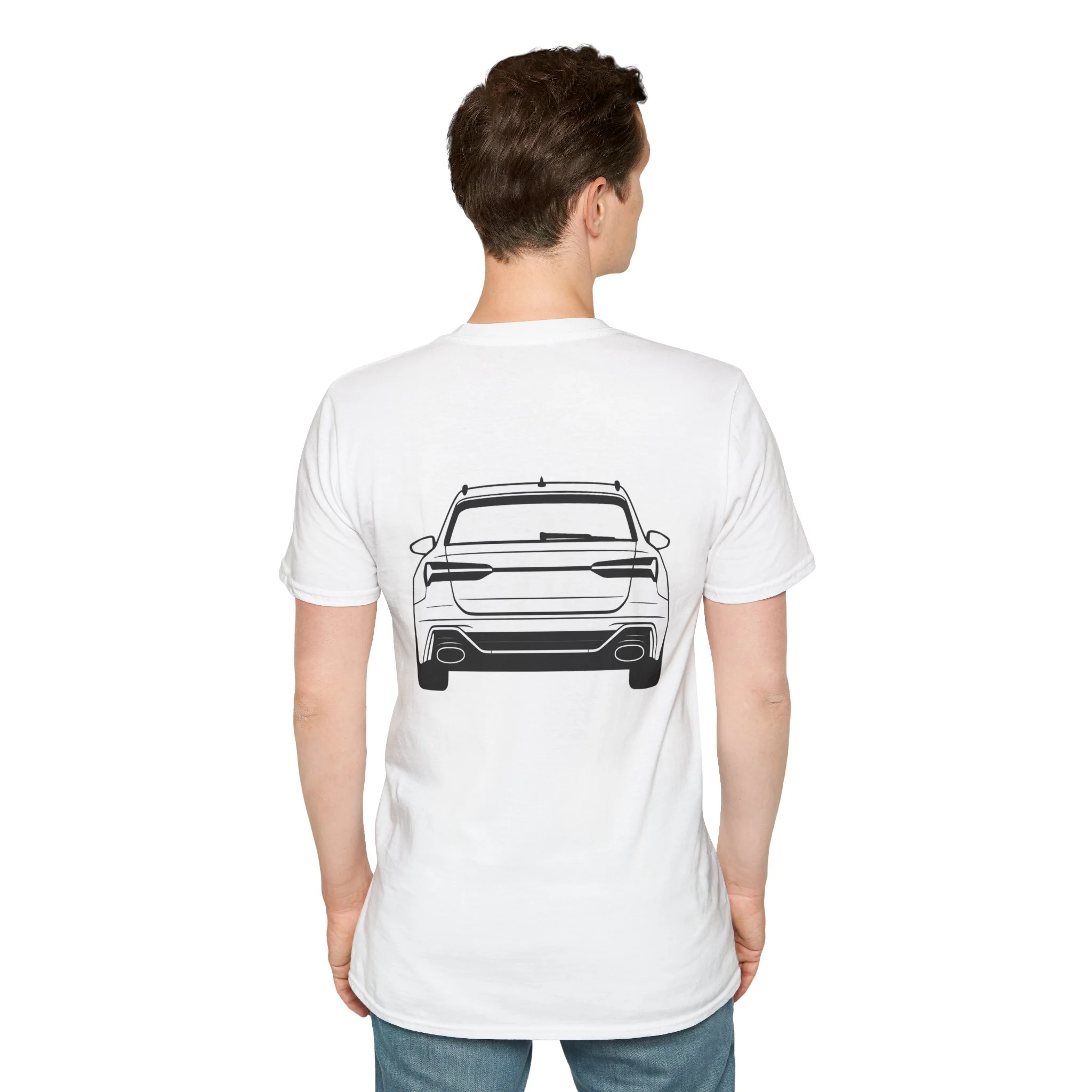 RS6 Avant Silhouette T-Shirt – Front & Rear Minimalist Design for Audi Enthusiasts - Image 9