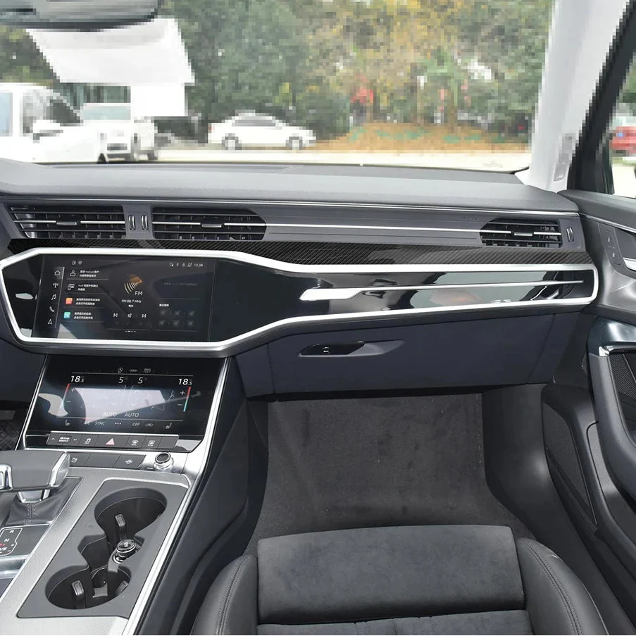 Carbon Fiber Interior Trim Set for Audi A6 / A7 C8 (2020+) – 8pc Full Kit - Image 6