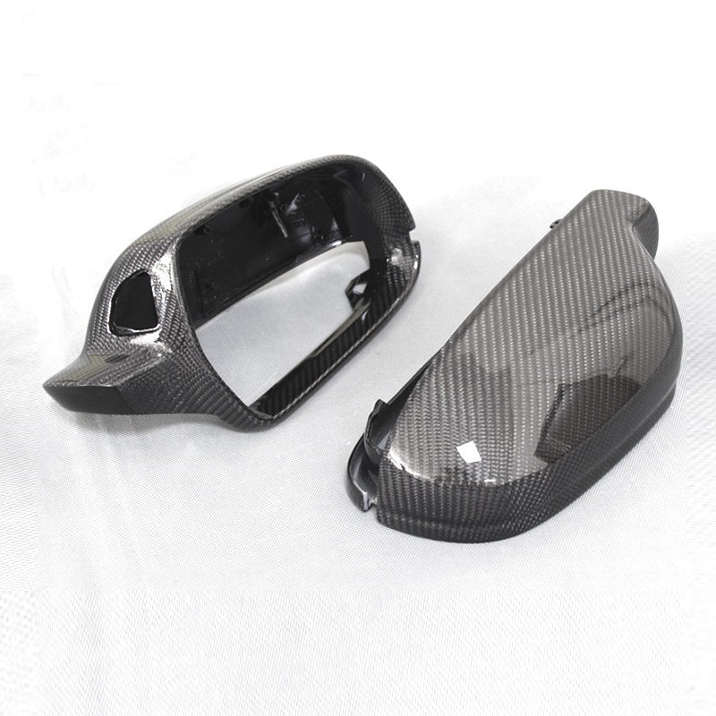Gloss Carbon Fiber Mirror Caps for Audi Models - Image 14