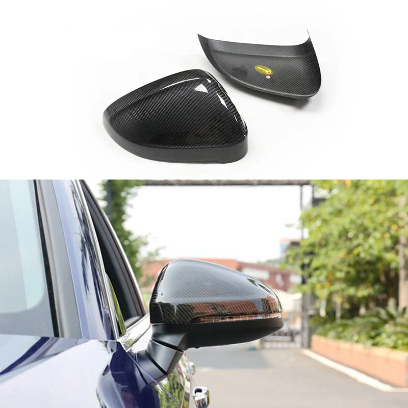 Gloss Carbon Fiber Mirror Caps for Audi Models - Image 18