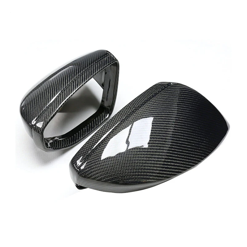 Gloss Carbon Fiber Mirror Caps for Audi Models - Image 25