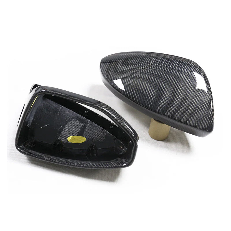 Gloss Carbon Fiber Mirror Caps for Audi Models - Image 27