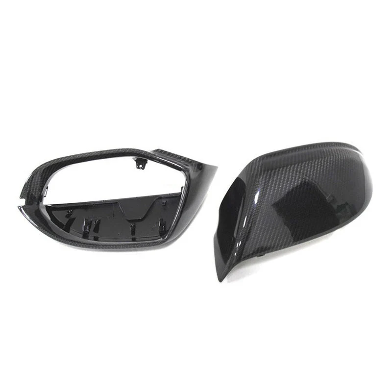 Gloss Carbon Fiber Mirror Caps for Audi Models - Image 29