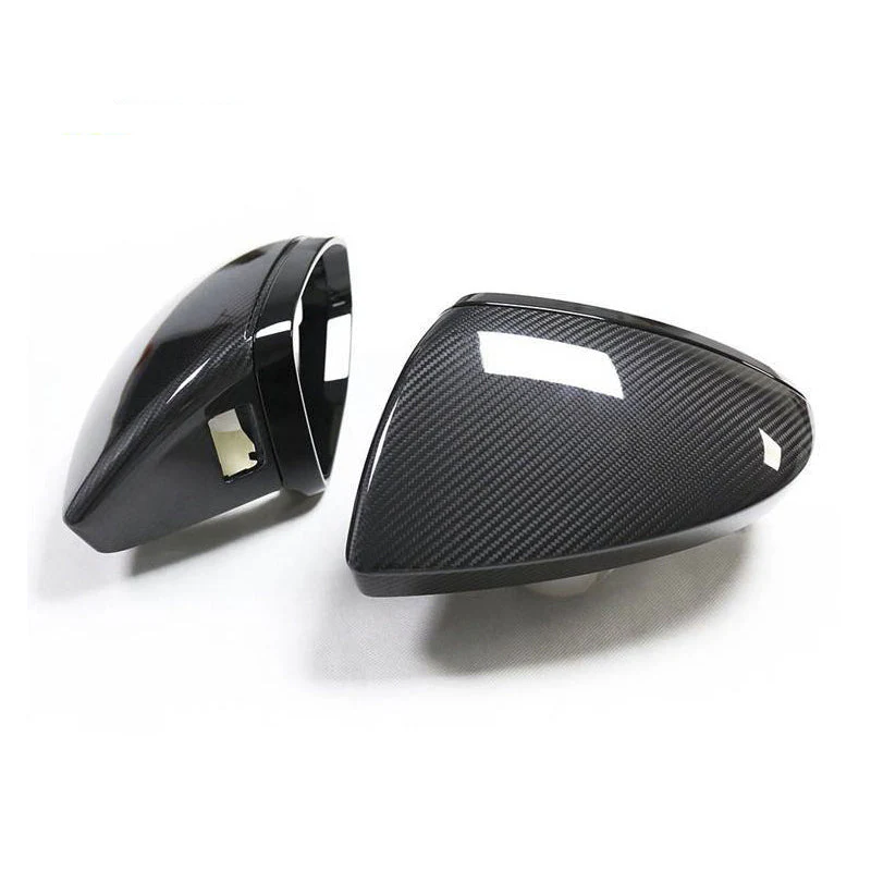 Gloss Carbon Fiber Mirror Caps for Audi Models - Image 30