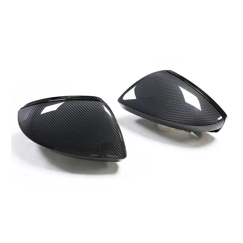 Gloss Carbon Fiber Mirror Caps for Audi Models - Image 31