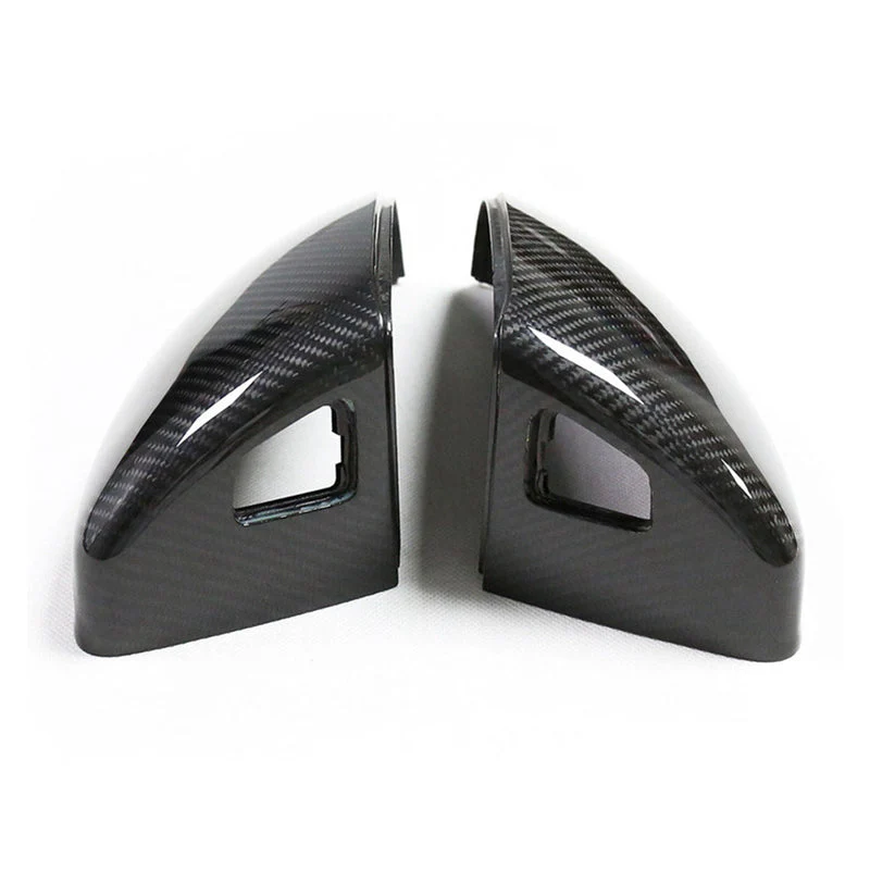 Gloss Carbon Fiber Mirror Caps for Audi Models - Image 35
