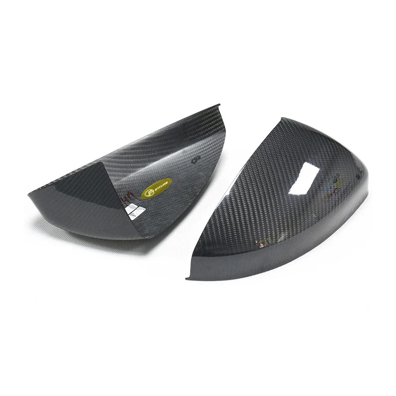 Gloss Carbon Fiber Mirror Caps for Audi Models - Image 37