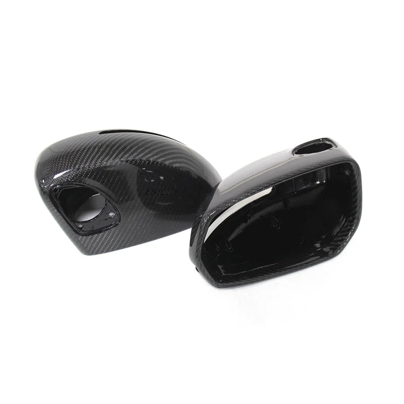 Gloss Carbon Fiber Mirror Caps for Audi Models - Image 39