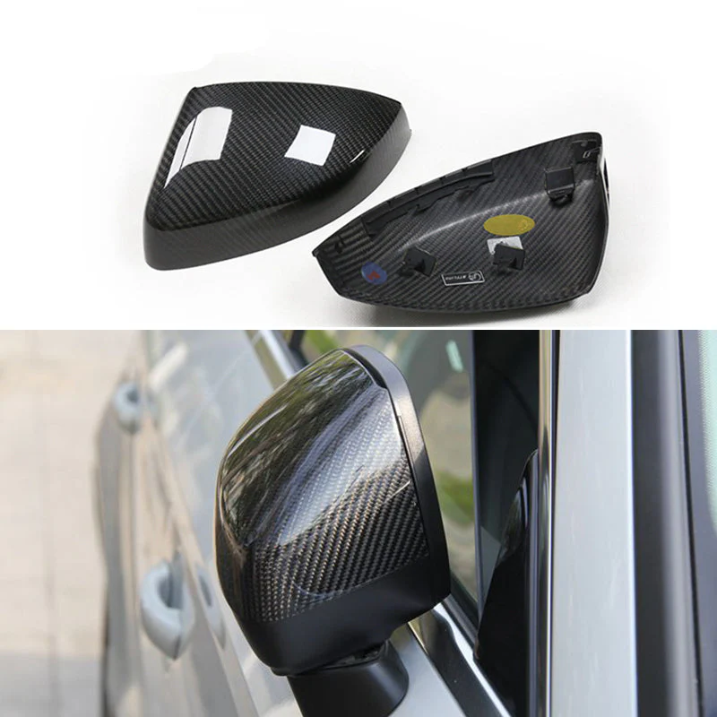 Gloss Carbon Fiber Mirror Caps for Audi Models - Image 4