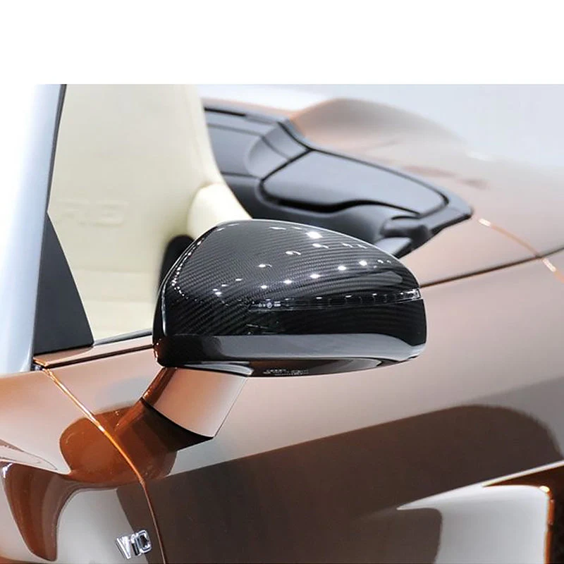 Gloss Carbon Fiber Mirror Caps for Audi Models - Image 40