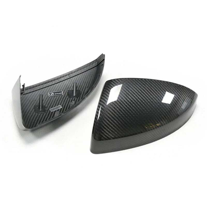 Gloss Carbon Fiber Mirror Caps for Audi Models - Image 42