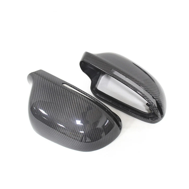 Gloss Carbon Fiber Mirror Caps for Audi Models - Image 44