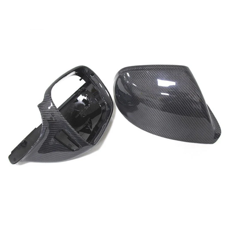 Gloss Carbon Fiber Mirror Caps for Audi Models - Image 47