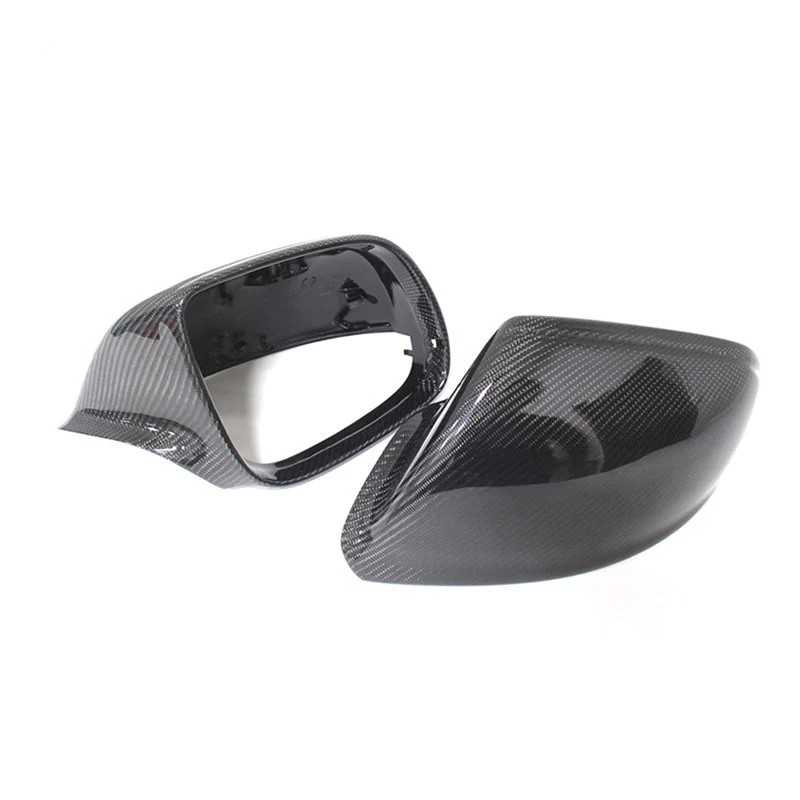 Gloss Carbon Fiber Mirror Caps for Audi Models - Image 48