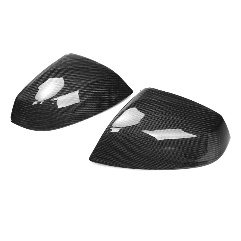 Gloss Carbon Fiber Mirror Caps for Audi Models - Image 50