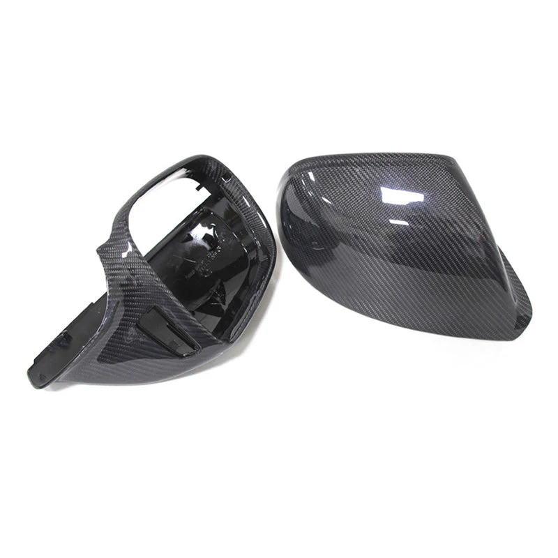 Gloss Carbon Fiber Mirror Caps for Audi Models - Image 51
