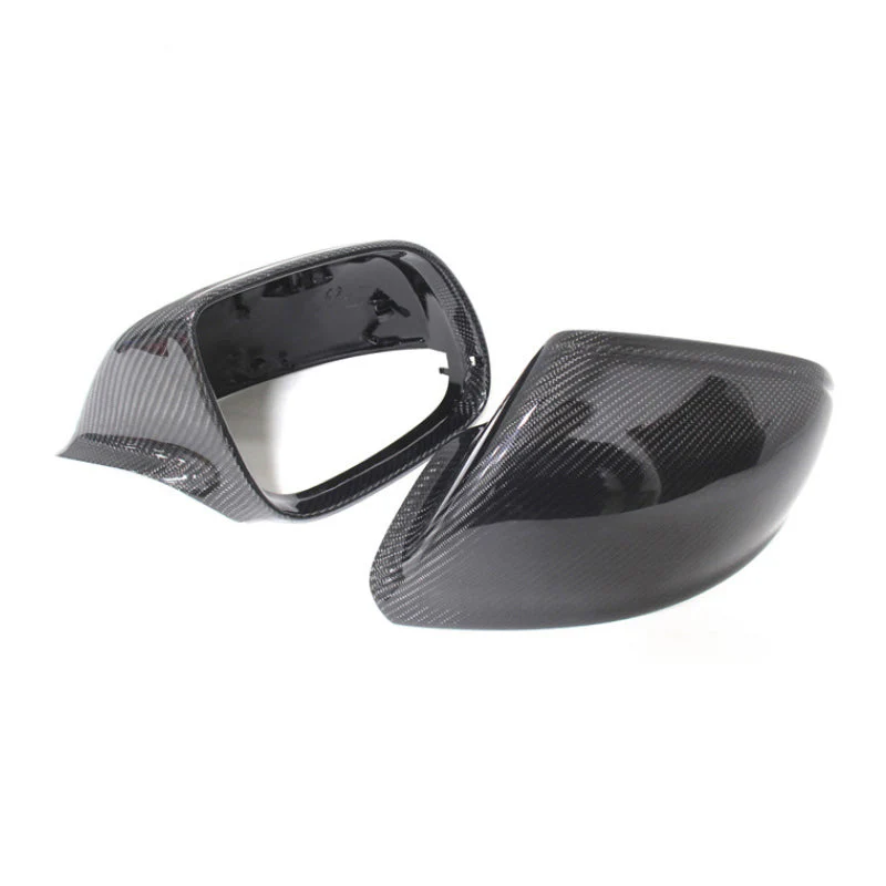 Gloss Carbon Fiber Mirror Caps for Audi Models - Image 52