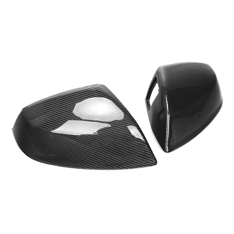 Gloss Carbon Fiber Mirror Caps for Audi Models - Image 53