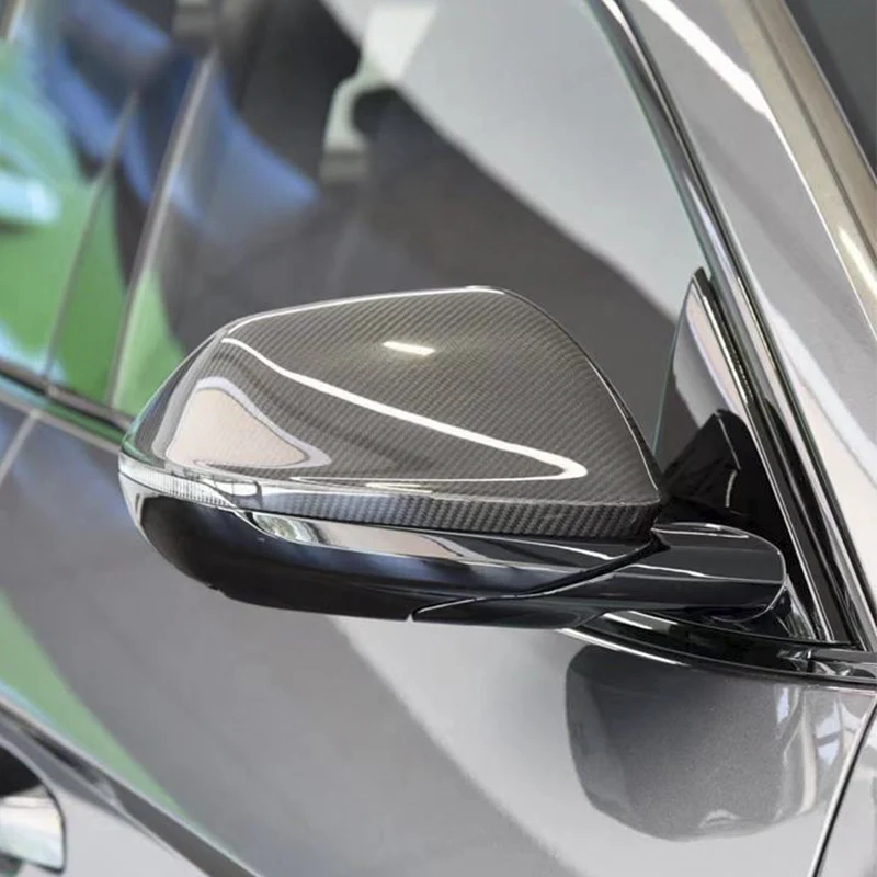 Gloss Carbon Fiber Mirror Caps for Audi Models - Image 55