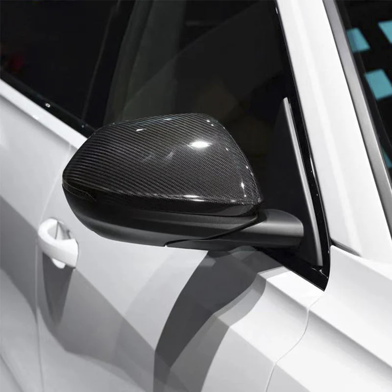Gloss Carbon Fiber Mirror Caps for Audi Models - Image 56