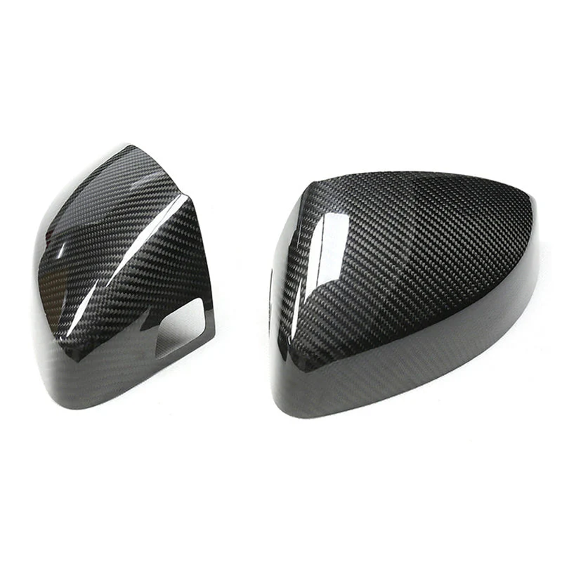 Gloss Carbon Fiber Mirror Caps for Audi Models - Image 6