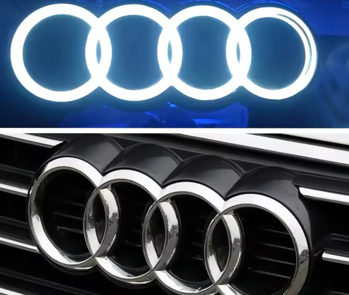 Illuminated Front Grille Ring Emblem for Audi Models - Image 11