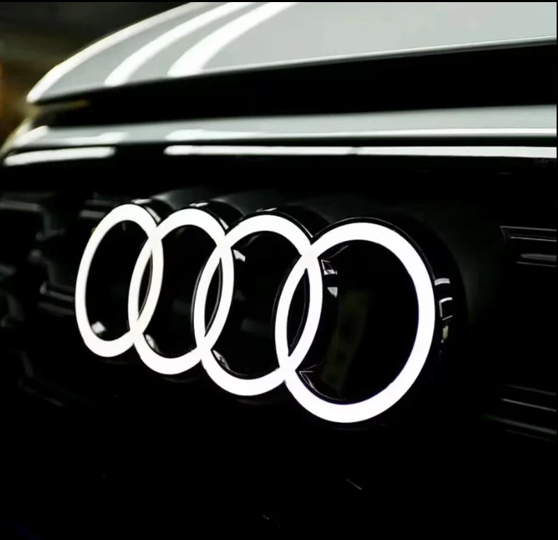 Illuminated Front Grille Ring Emblem for Audi Models - Image 4